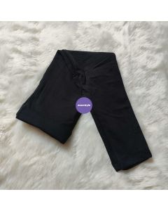 Black color premium quality knit cotton leggings